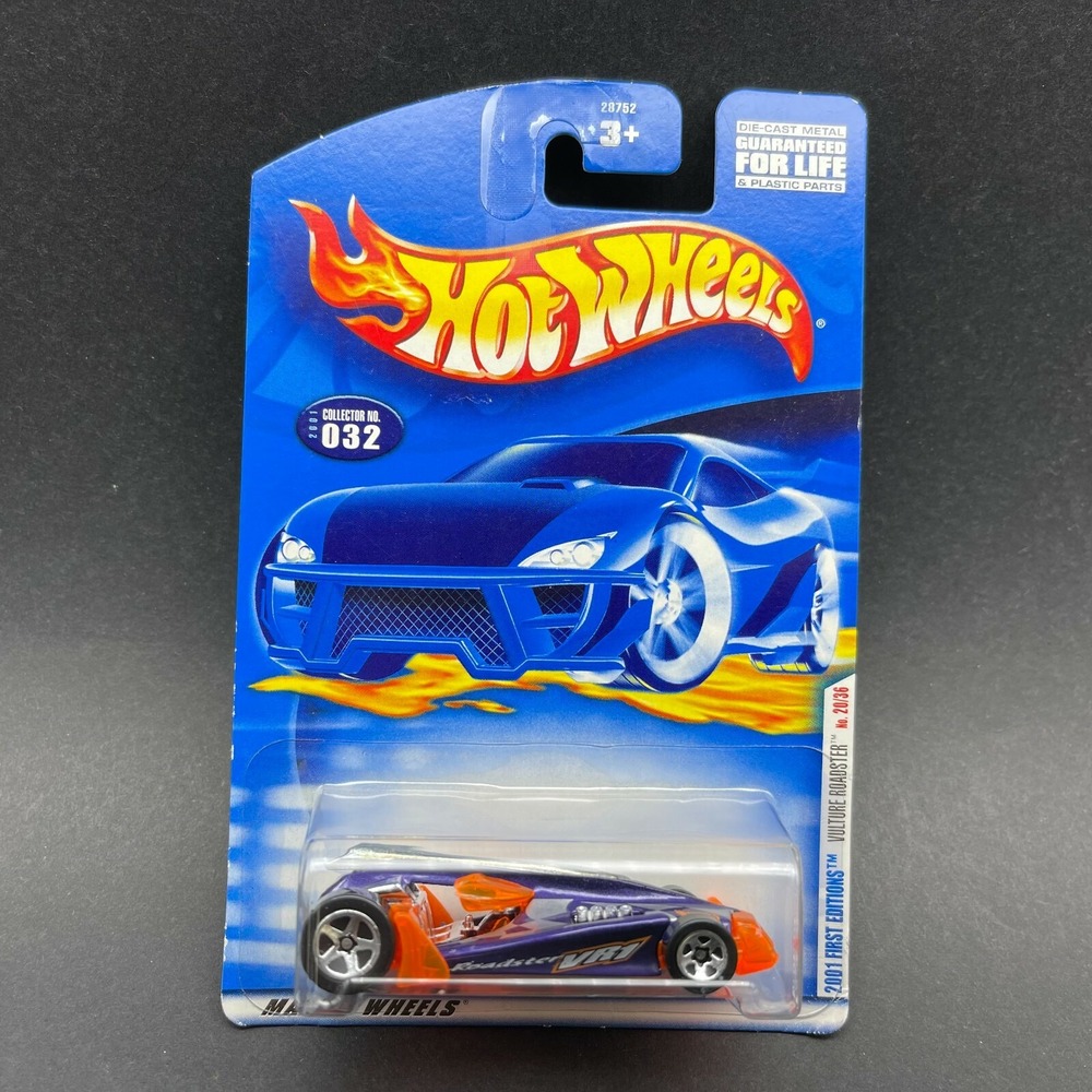 Hot Wheels First Editions Vulture Roadster Car Vehicle Purple Diecast 1/64 #032